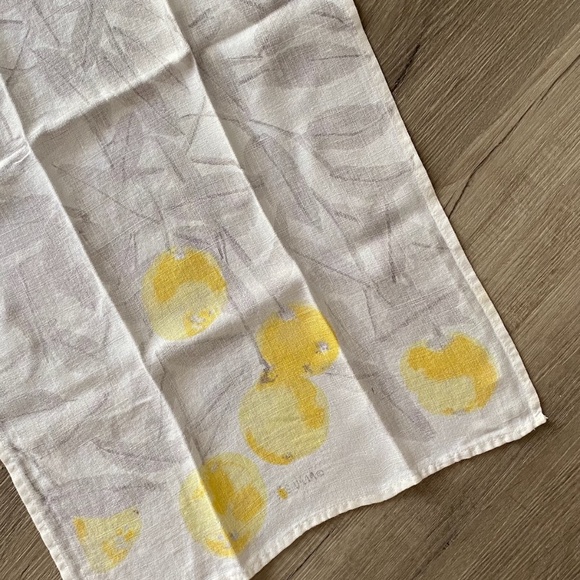 VTG 1960s Vera Linen Lemon Tea Towel Dishtowel Vera Neumann - Picture 6 of 9